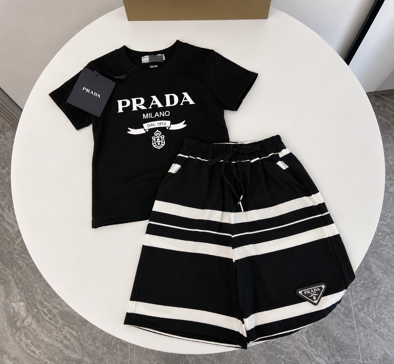 Prada t shirt and shorts