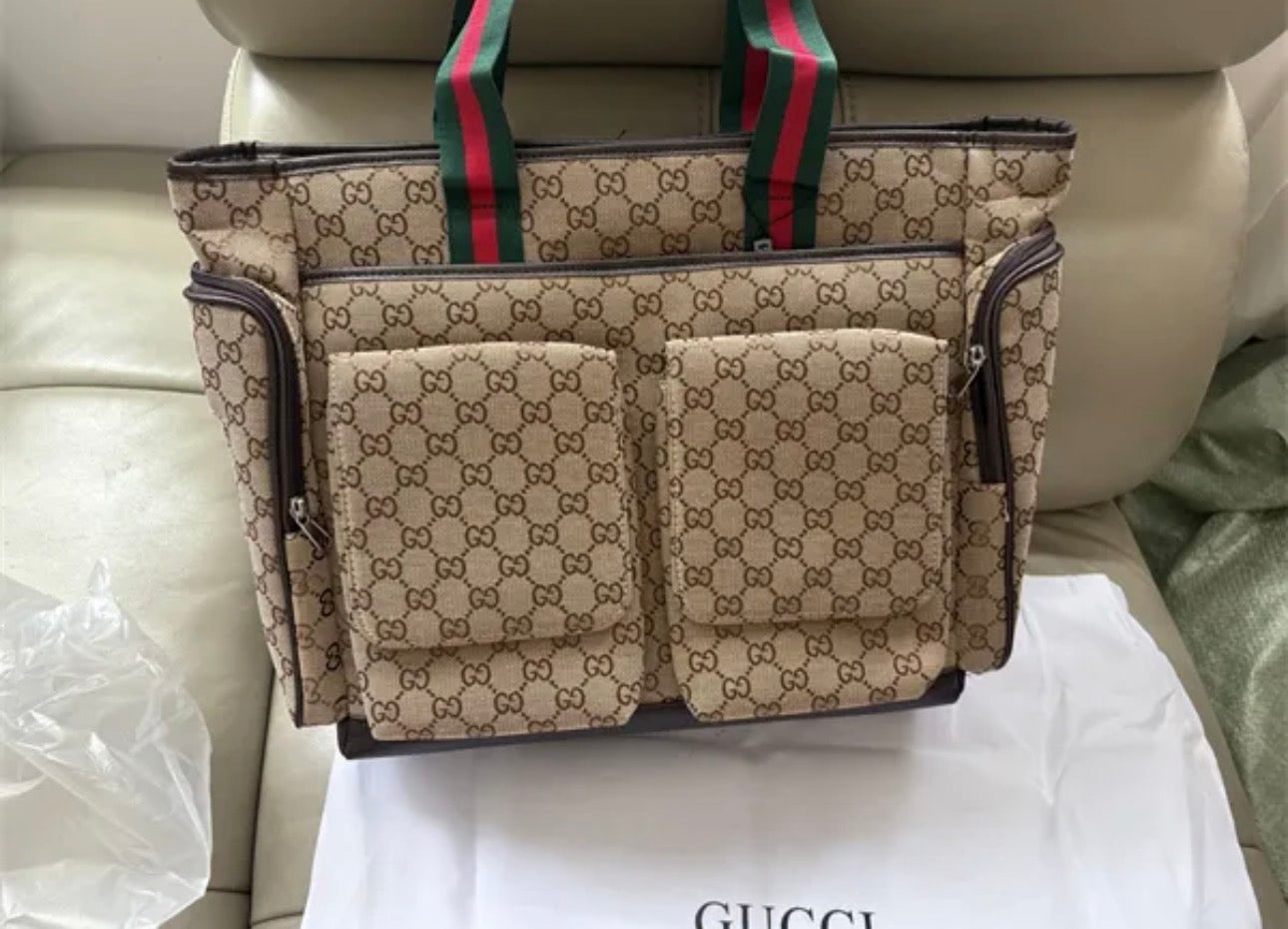 Old style Gucci diaper bag