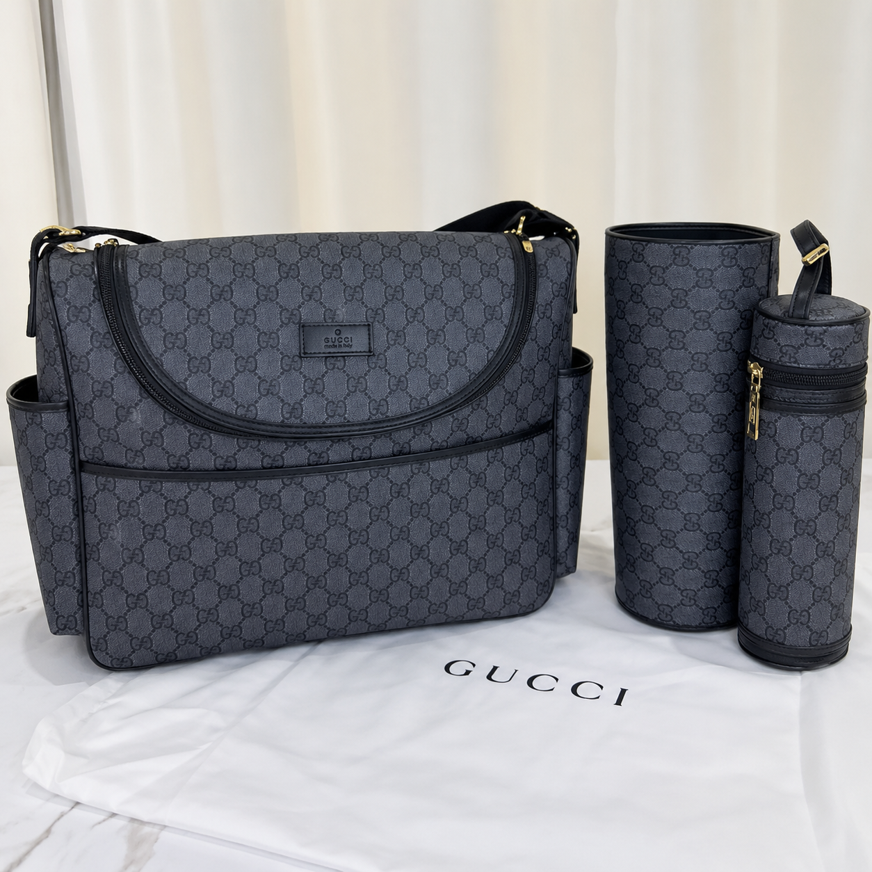 Black 3 in 1 changing bag