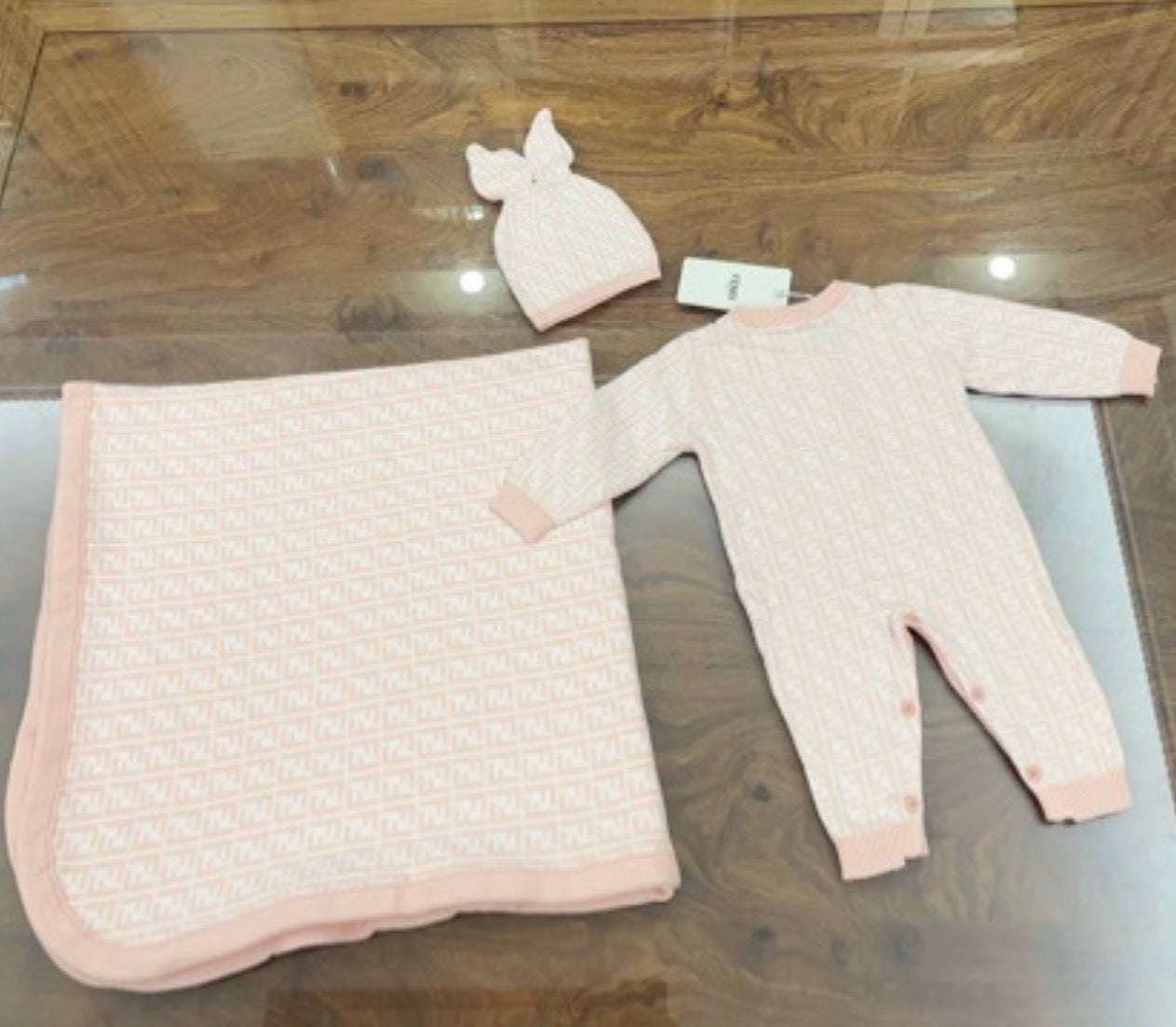Pink baby grower set