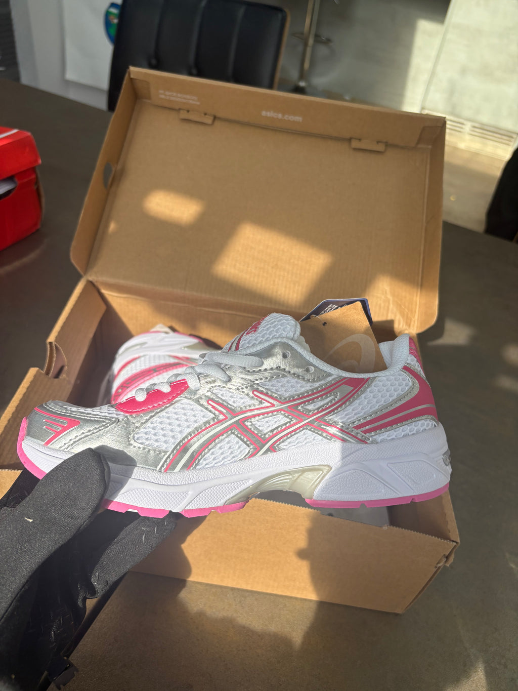Pink ASICS