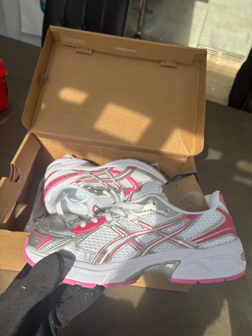 Pink ASICS