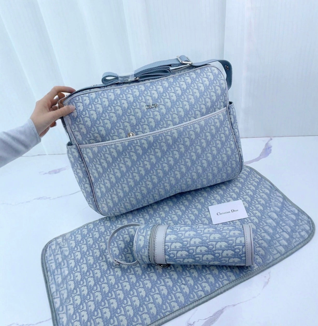 Baby blue bag set