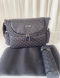 Black Gucci baby bag