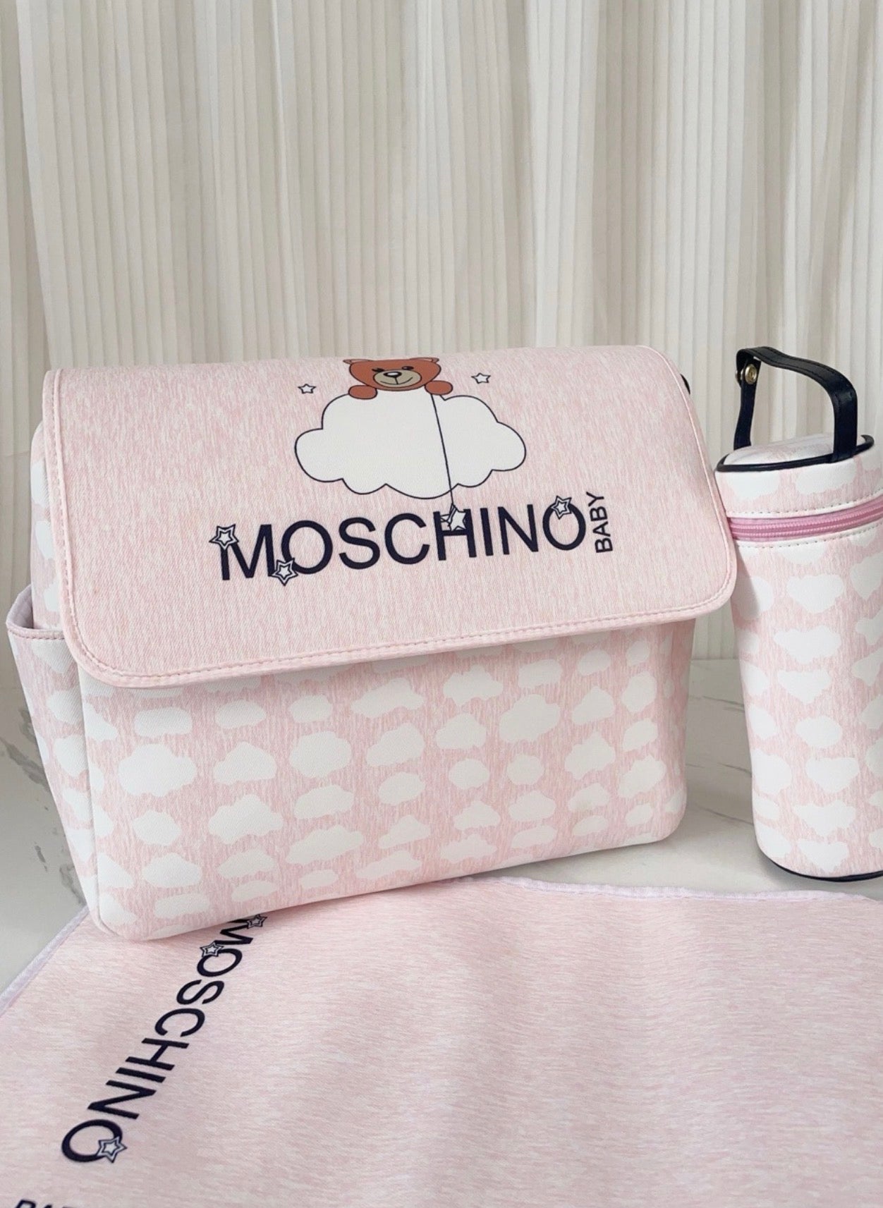 Pink baby bag
