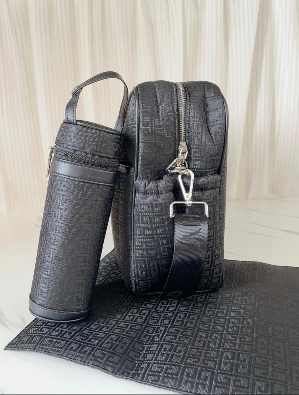 Black givenchy changing bag