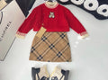 Burberry mini skirt set